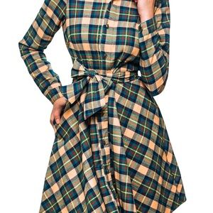 Kiel James Patrick new never worn New England House Flannel dress.